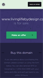 Mobile Screenshot of livinglifebydesign.com